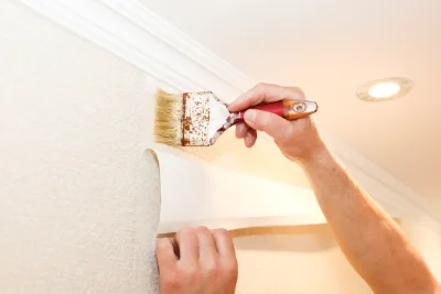 Pose de papier peint à Bettes — revêtements muraux et toiles de verre
